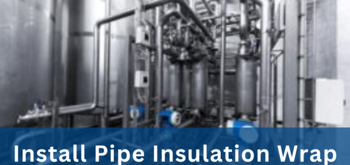 Install Pipe Insulation Wrap